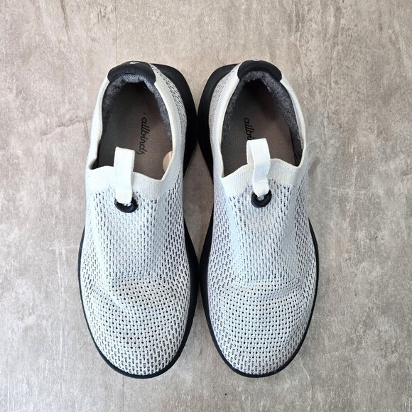 Allbirds Slip On Comfort Sneakers 9.5 White Stretch Mesh Athletic Sporty Shoes - Picture 2 of 12